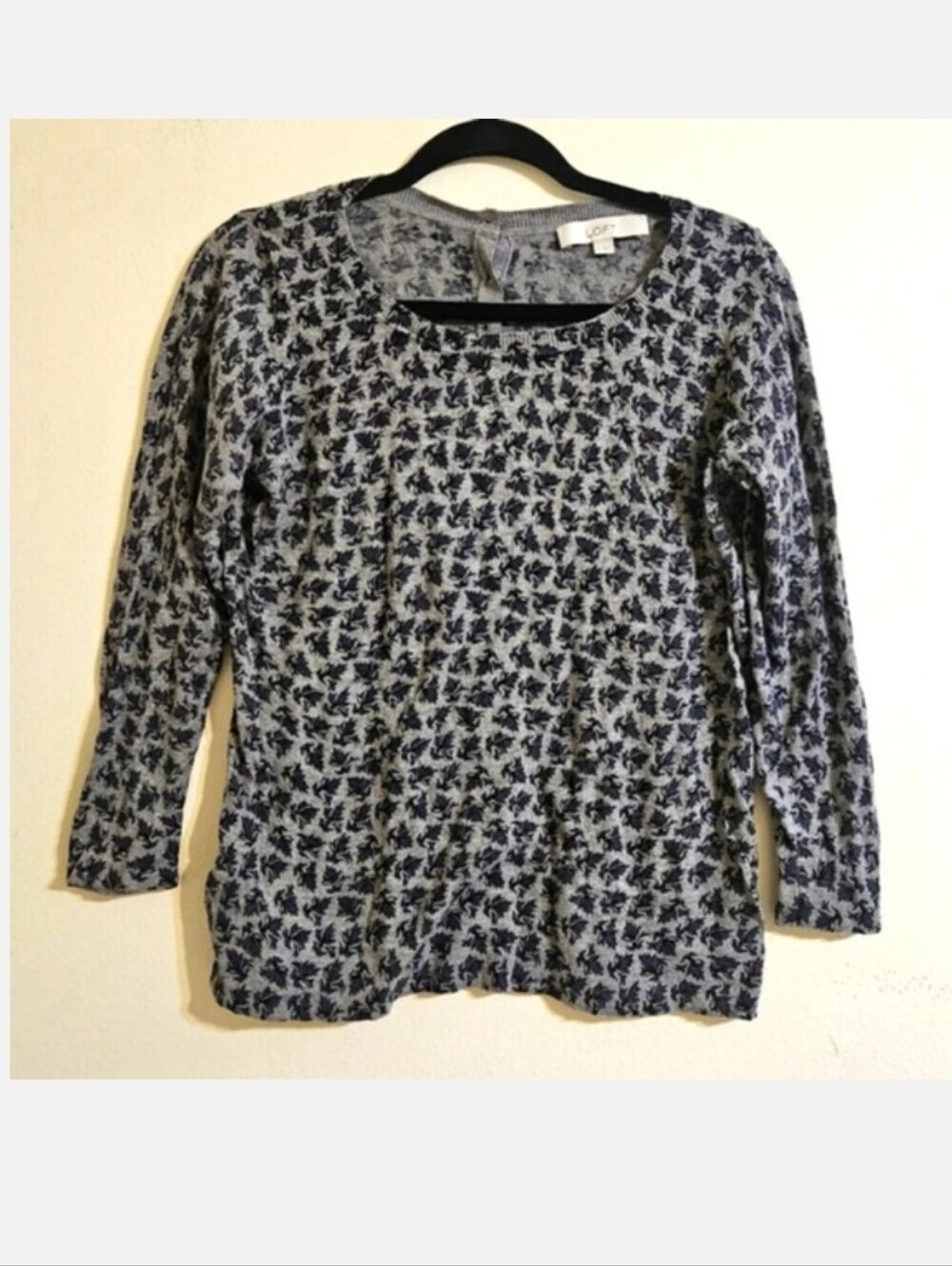 Loft Patterned Cotton Sweater